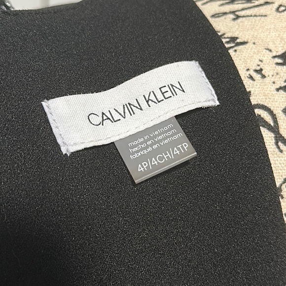 Women's Calvin Klein Scuba Crepe Sheath with Beaded 3/4 Sleeves - Picture 8 of 12